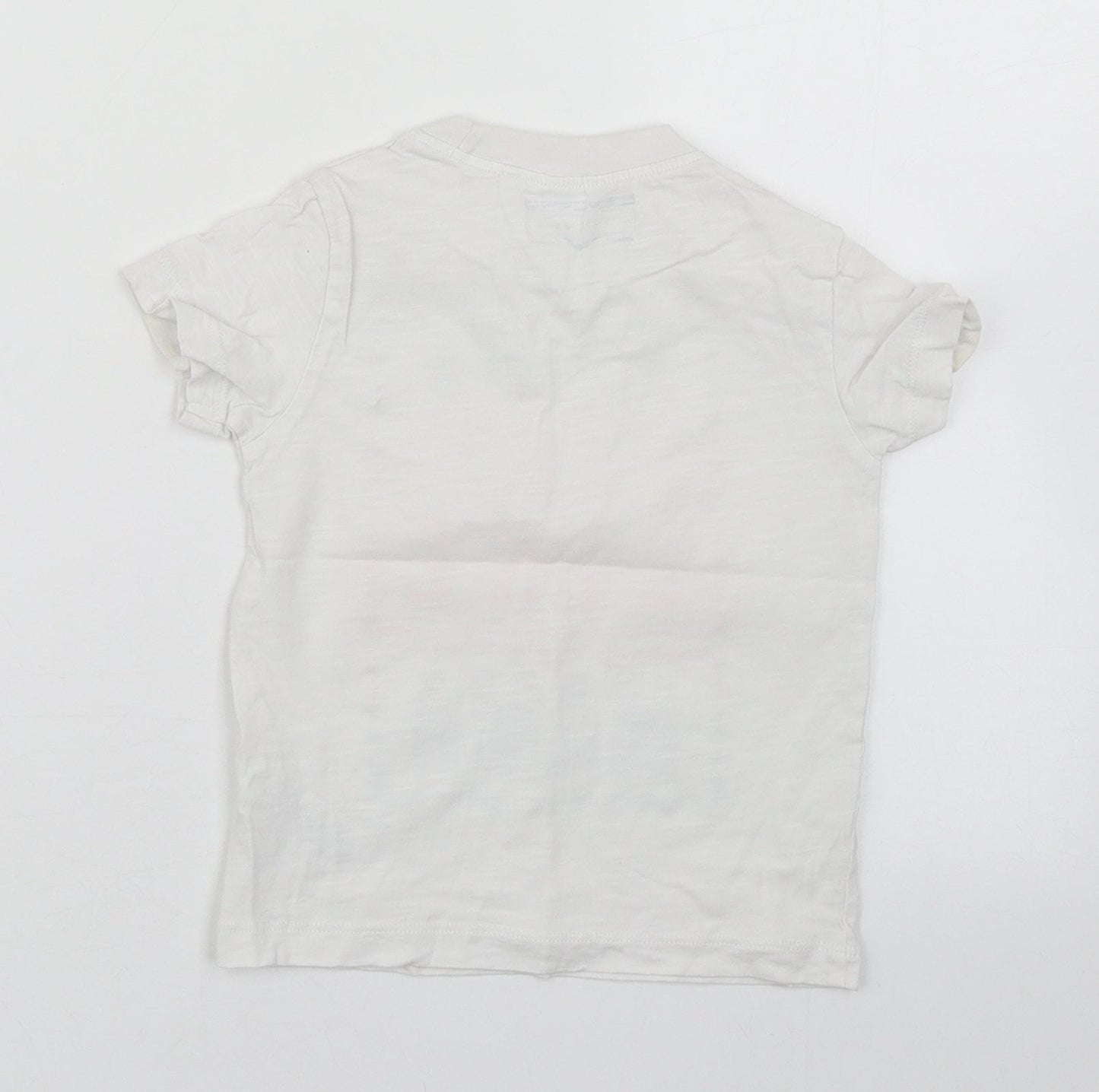 NEXT Baby White  100% Cotton Basic T-Shirt Size 18-24 Months Round Neck Pullover
