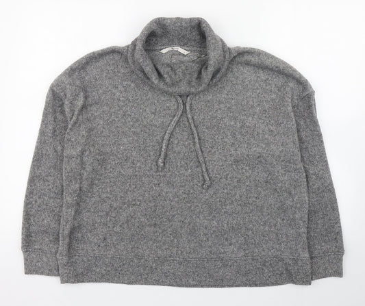 TU Womens Grey  Polyester Pullover Sweatshirt Size 14  Pullover