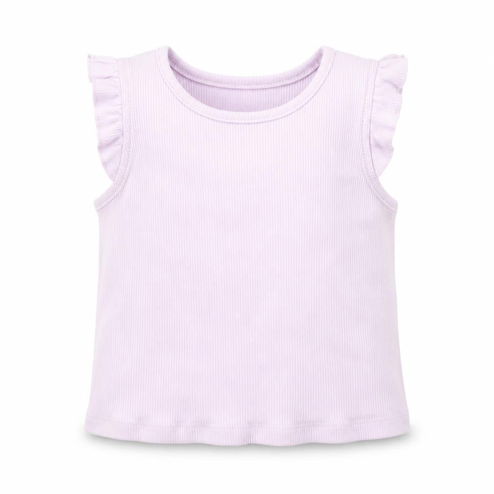 Primark Girls Purple  Cotton Basic Tank Size 0-3 Months Crew Neck Pullover