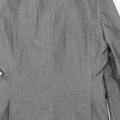 Next Mens Grey  Polyester Jacket Suit Jacket Size 38