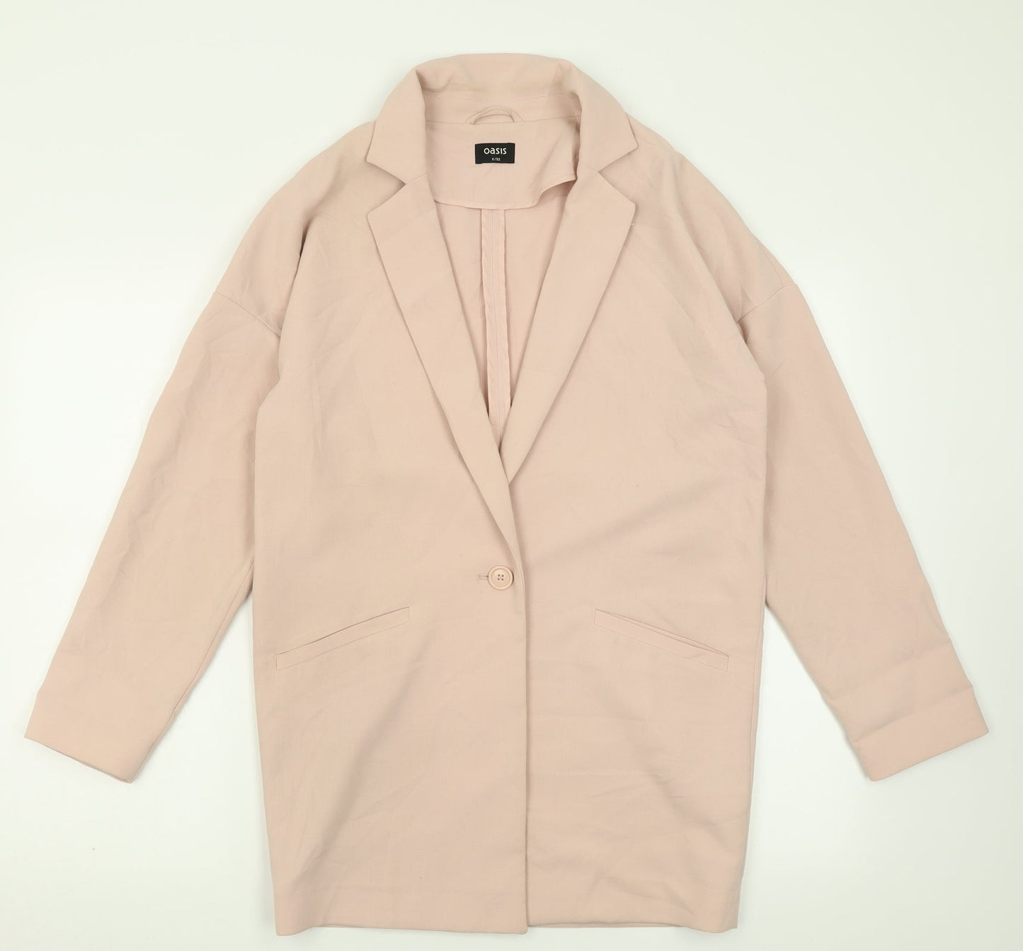 Oasis Womens Pink   Jacket Blazer Size 6  Button