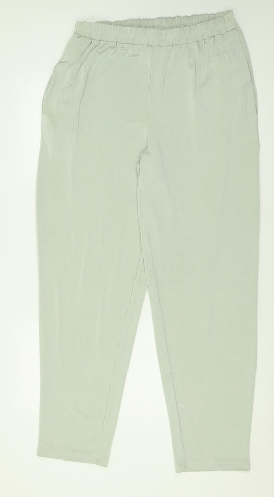 almia Womens Green  Polyamide Trousers  Size 16 L32 in Regular