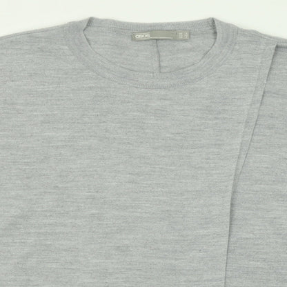ASOS Womens Grey Crew Neck  Acrylic Pullover Jumper Size 6
