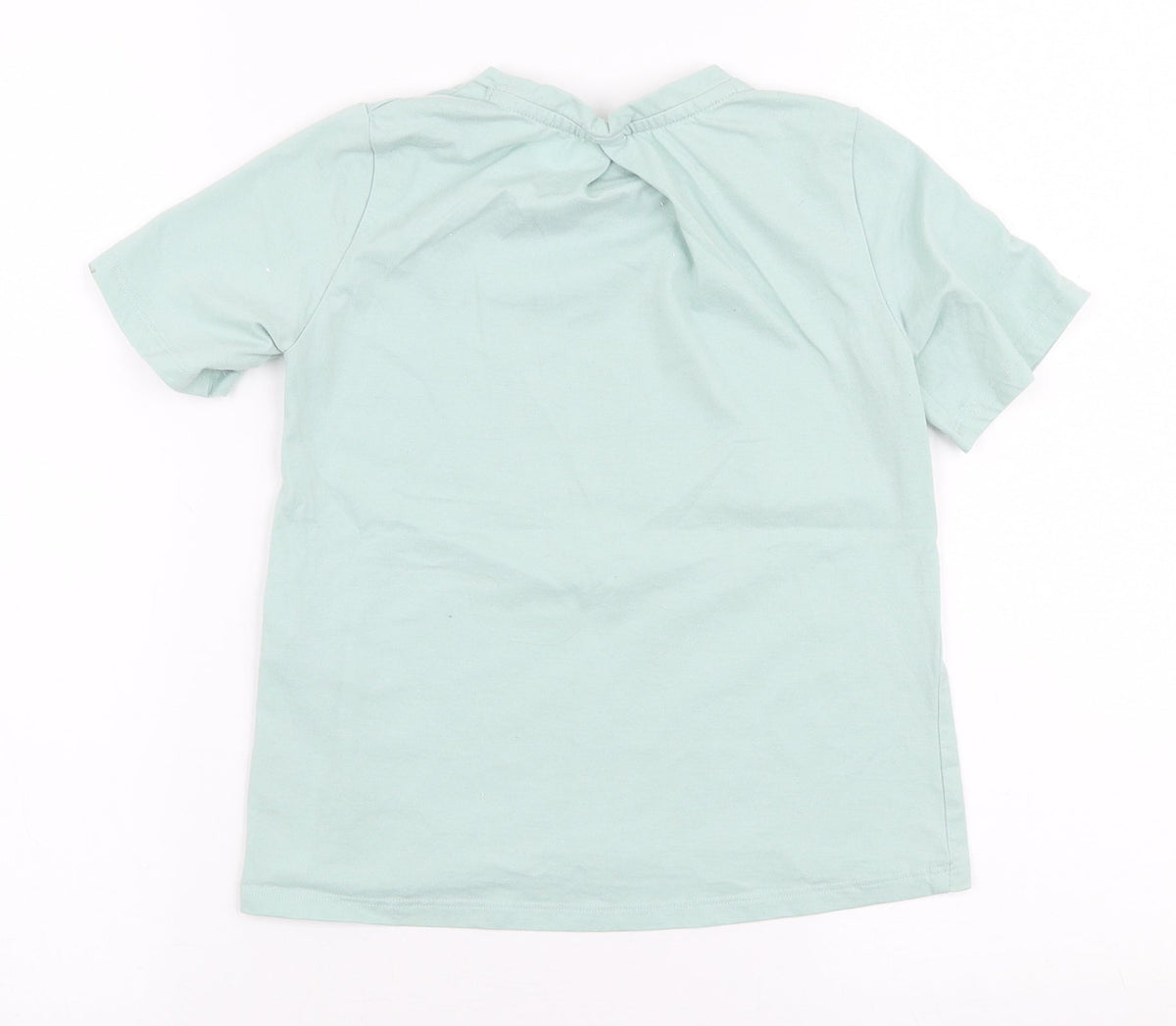DECATHLON Girls Blue  Polyester Jersey T-Shirt Size 7-8 Years Round Neck Pullover - Hiking
