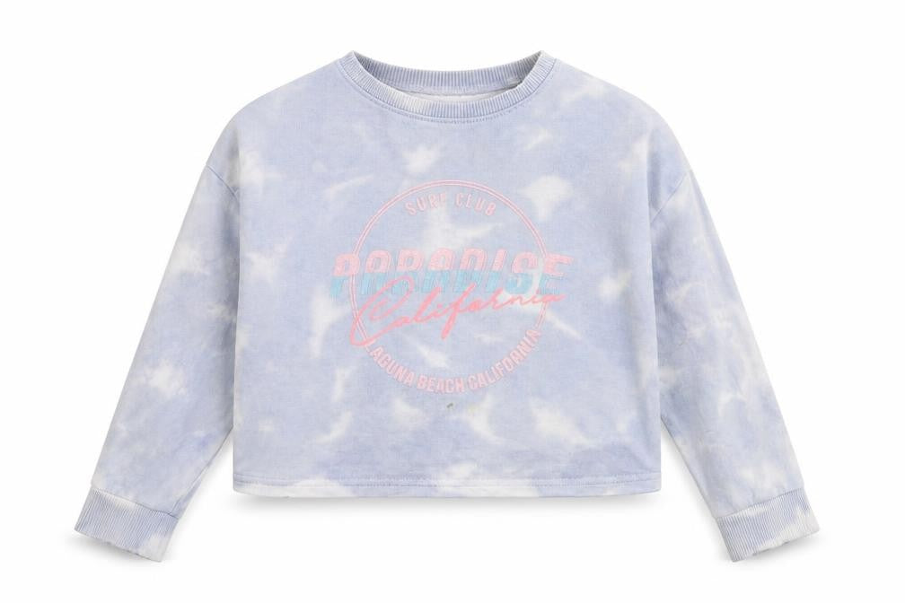 NEXT Girls Blue  100% Cotton Pullover Sweatshirt Size 6 Years  Pullover - Paradise