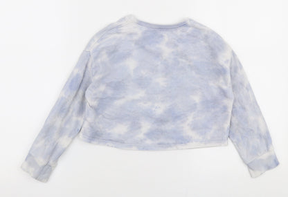Next Girls Blue  100% Cotton Pullover Sweatshirt Size 6 Years  Pullover - Paradise