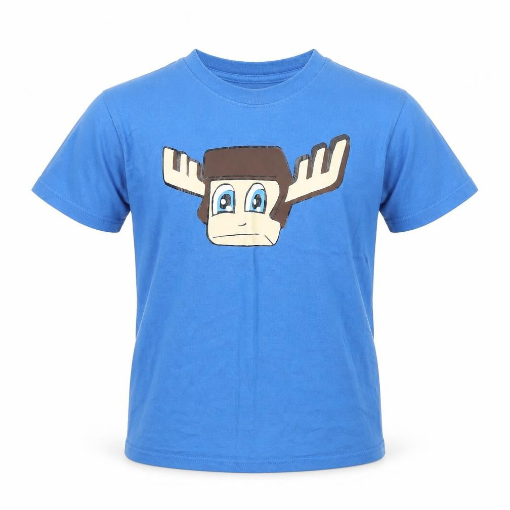 Russell Boys Blue  Cotton Basic T-Shirt Size 9-10 Years Crew Neck