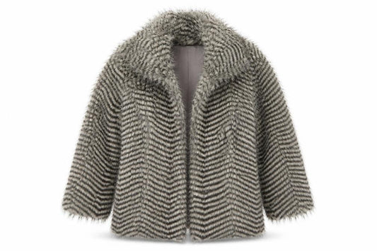 Brave Soul Womens Beige Striped  Jacket  Size 8