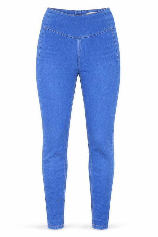 Pieces Womens Blue  Cotton Skinny Jeans Size 26 in L31 in Regular Zip