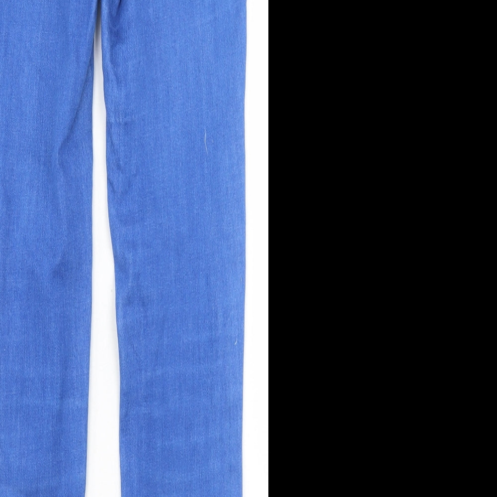 Pieces Womens Blue  Cotton Skinny Jeans Size 26 in L31 in Regular Zip
