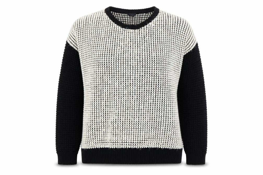 Topshop Womens Ivory Round Neck  Acrylic Pullover Jumper Size 10