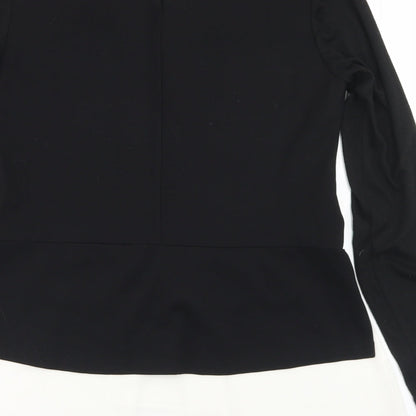 Rinascimento Womens Black  Polyester Basic T-Shirt Size M Round Neck
