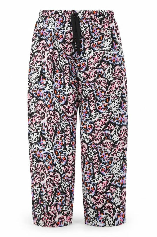 Primark Womens Multicoloured Animal Print Polyester Snow Pants Trousers Size 14 L29 in Regular Tie