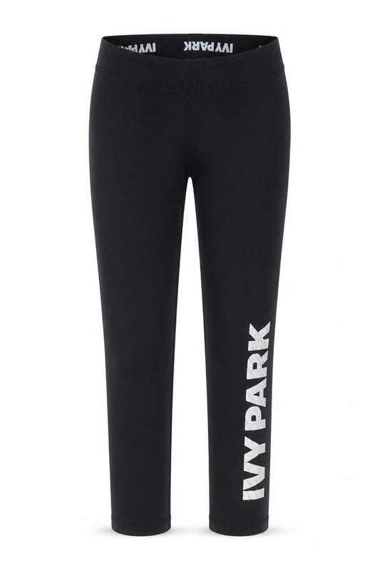 IVY PARK Womens Black  Cotton Pedal Pusher Leggings Size XS L27 in