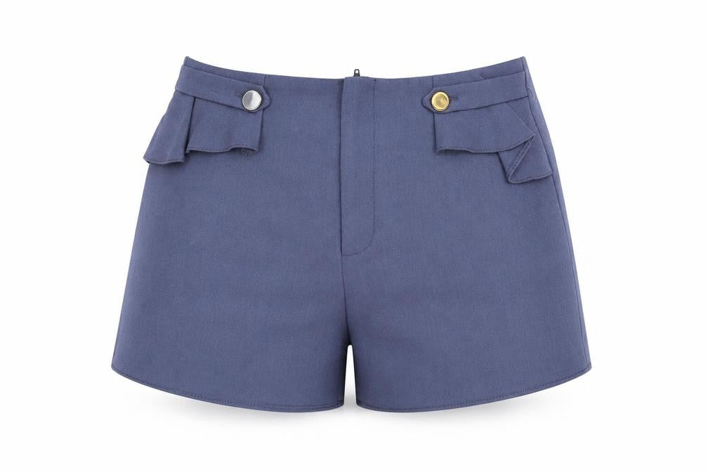 Pins & Needles Womens Blue  Polyester Hot Pants Shorts Size XS L3 in Regular Button