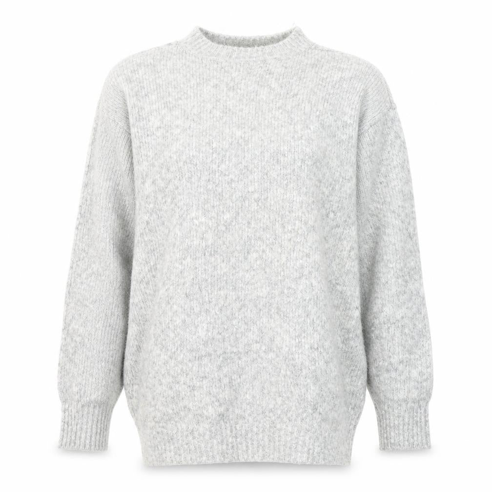 H&M Womens Grey Round Neck  Acrylic Pullover Jumper Size XS