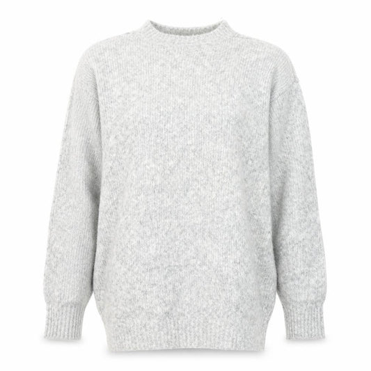 H&M Womens Grey Round Neck  Acrylic Pullover Jumper Size XS