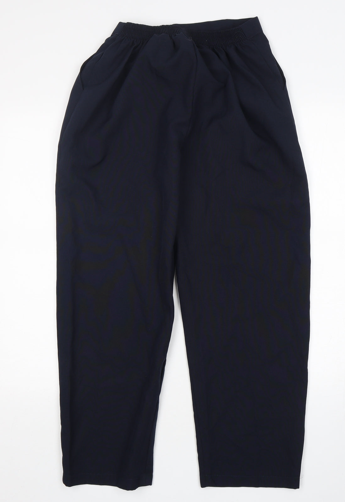 Preworn Womens Blue  Polyester Trousers  Size 16 L26 in Regular