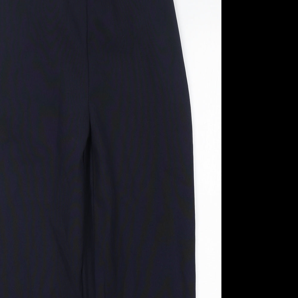 Preworn Womens Blue  Polyester Trousers  Size 16 L26 in Regular