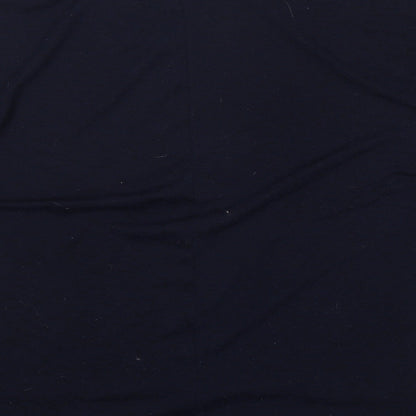 Bella + Canvas Womens Blue Round Neck  Polyester Pullover Jumper One Size