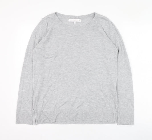 NEXT Womens Grey Round Neck  Polyester Pullover Jumper Size 14