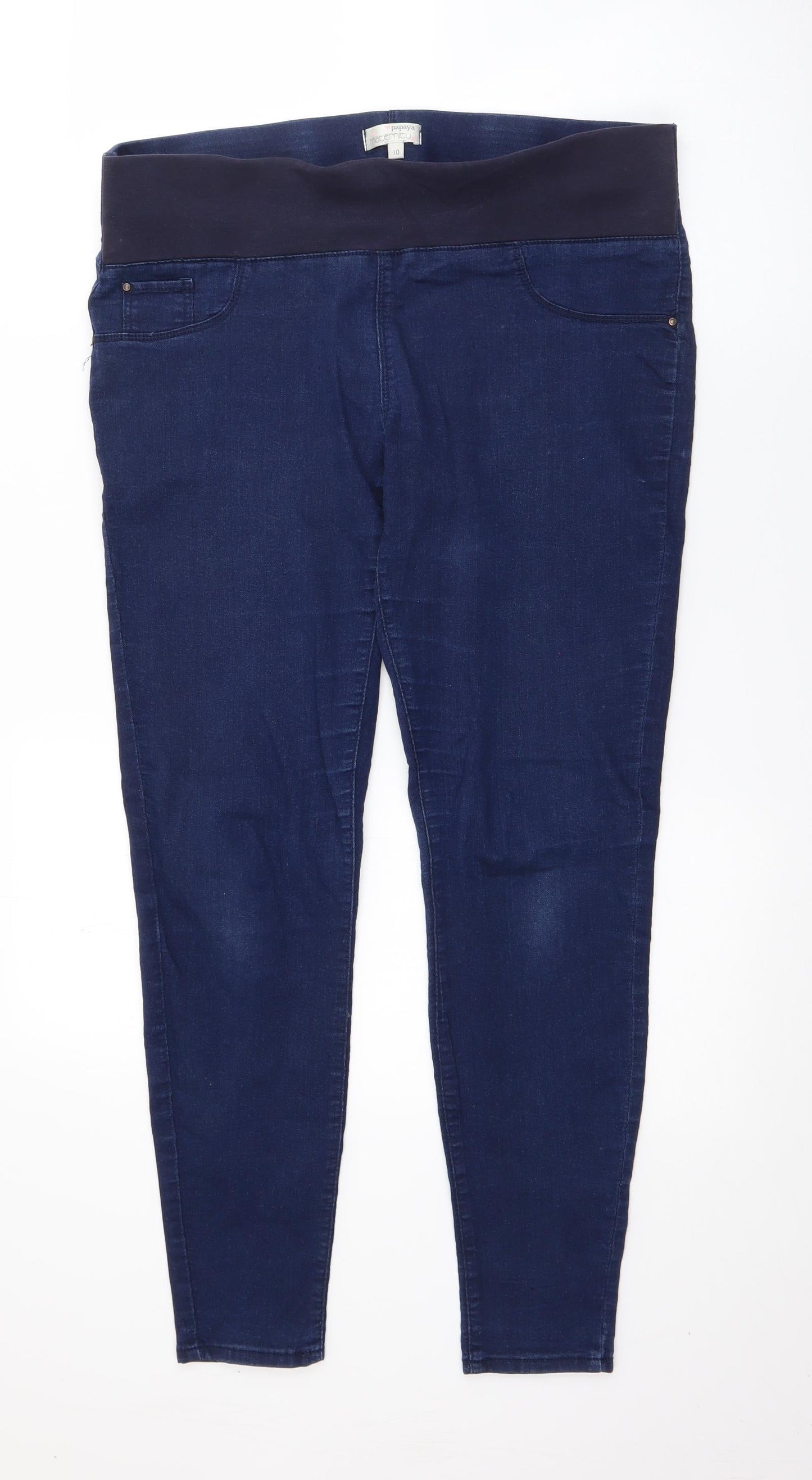 Papaya Womens Blue  Cotton Jegging Jeans Size 10 L27 in Regular