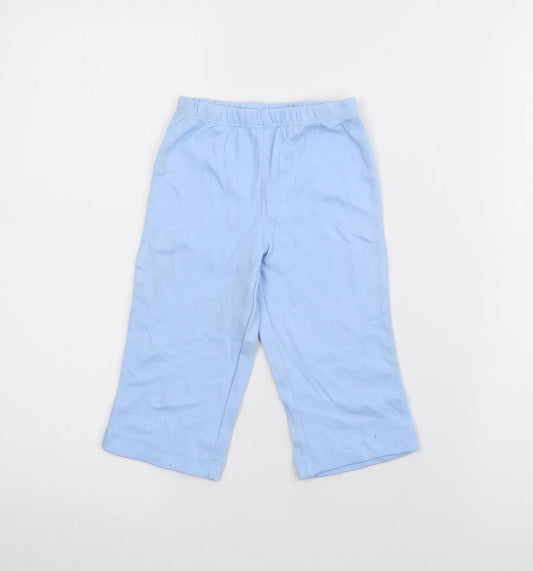 Carters Baby Blue  Cotton Jogger Trousers Size 12 Months