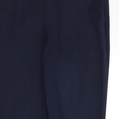 Dunnes Womens Blue  Polyester Trousers  Size 14 L27 in Regular