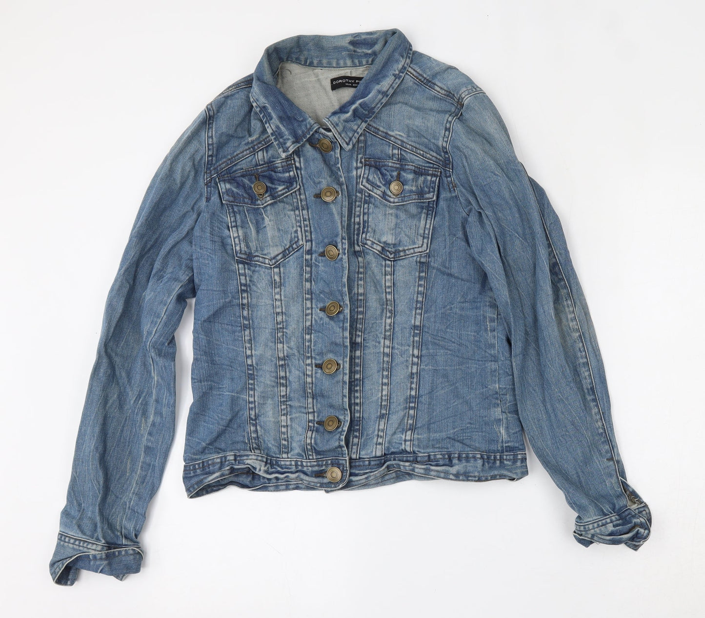 Dorothy Perkins Womens Blue   Jacket  Size 12  Button