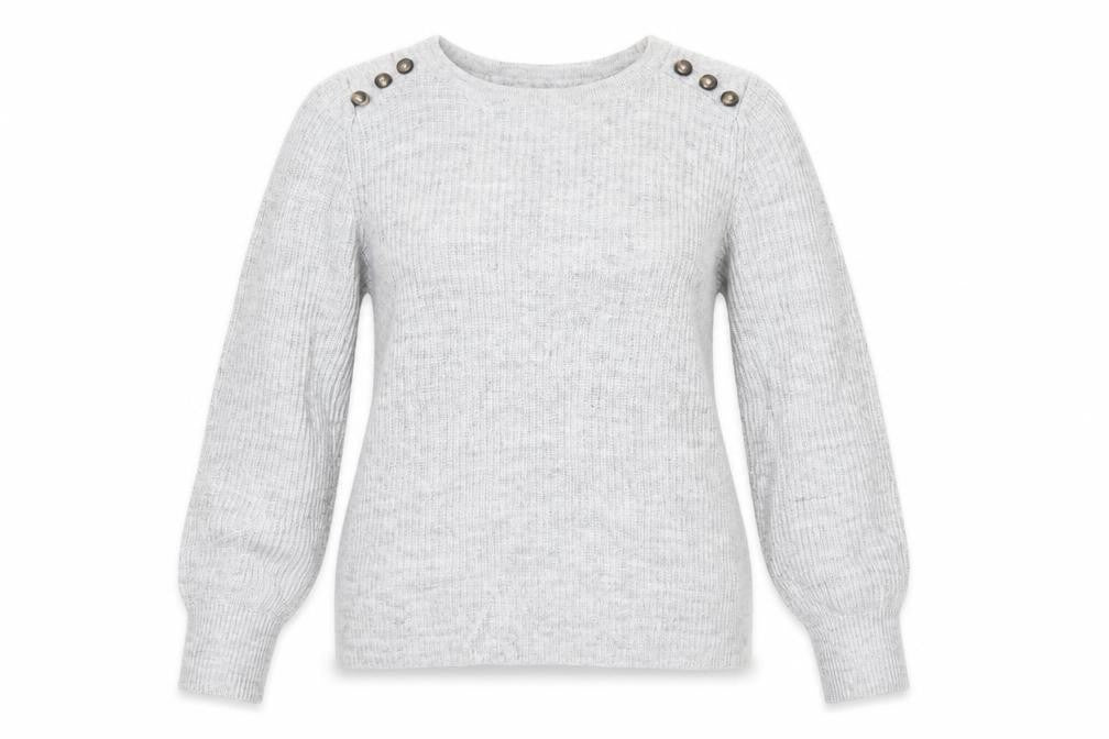NEXT Womens Grey Round Neck  Viscose Pullover Jumper Size 10