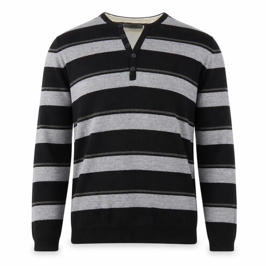 Burton Mens Multicoloured V-Neck Striped Acrylic Pullover Jumper Size XL