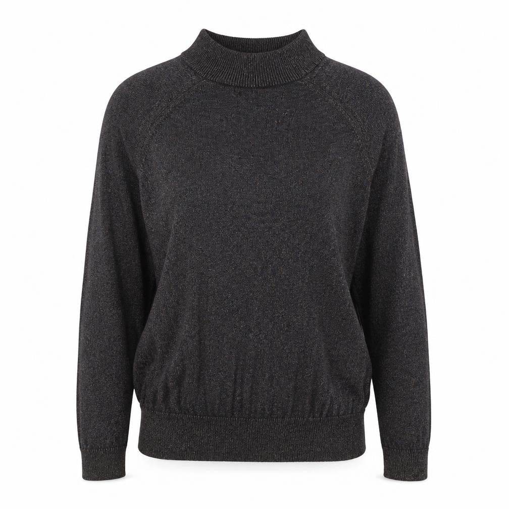 F&F Womens Black Round Neck  Viscose Pullover Jumper Size 10