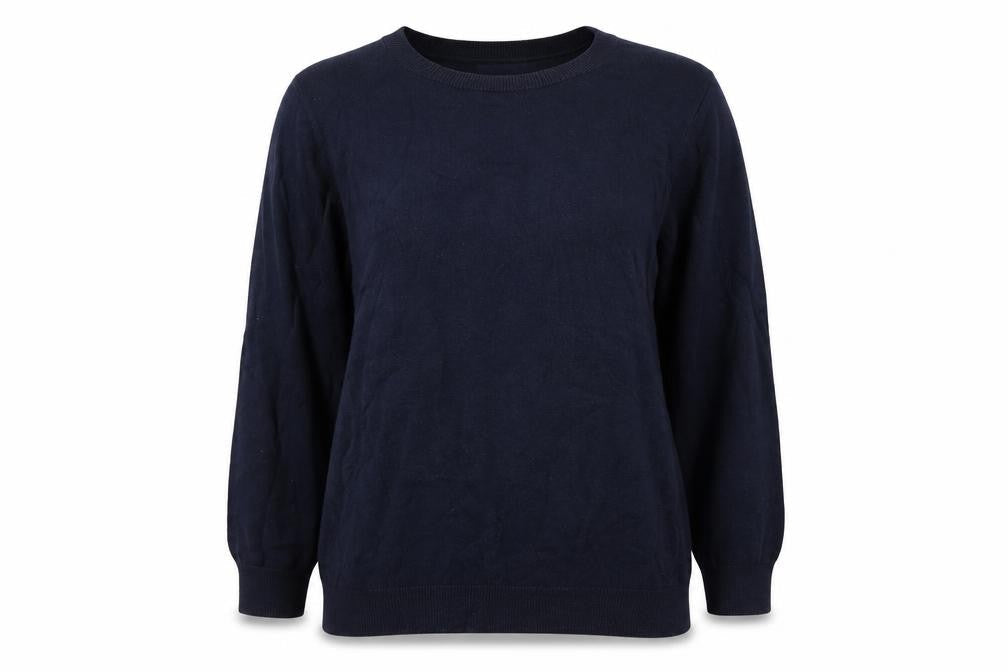 NEXT Womens Blue Round Neck  Cotton Pullover Jumper Size 14