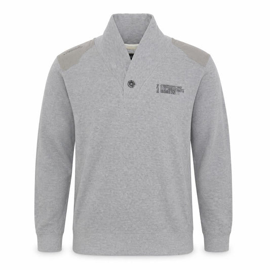 Burton Mens Grey Mock Neck  Cotton Pullover Jumper Size XL