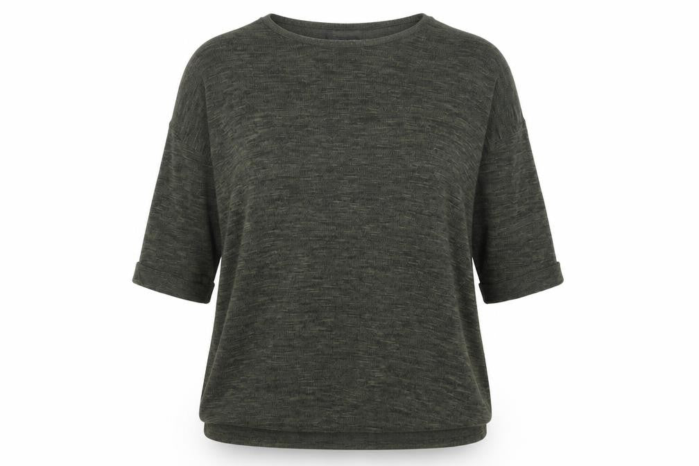 New Look Womens Green Boat Neck  Viscose Pullover Jumper Size S