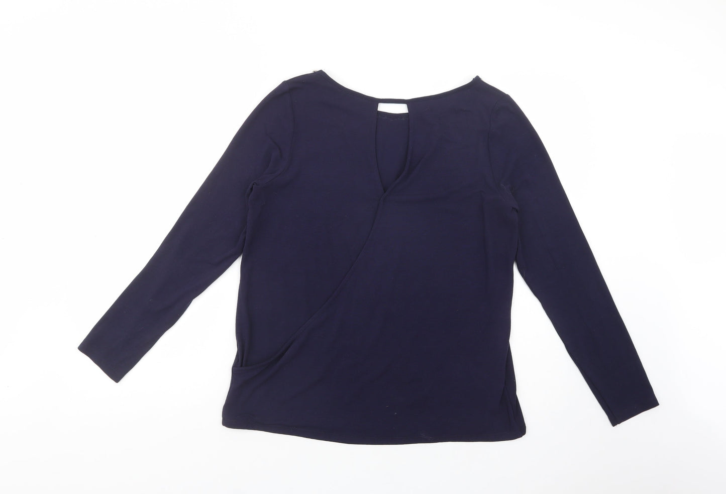 NEXT Womens Blue  Polyester Basic Blouse Size 14 Boat Neck - Embellished Neckline