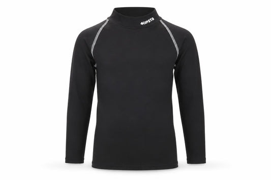 Decathlon Boys Black  Polyester Kimono T-Shirt Size 6 Years Mock Neck Pullover