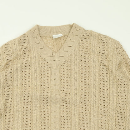 Classics Womens Brown V-Neck  Acrylic Pullover Jumper Size 20