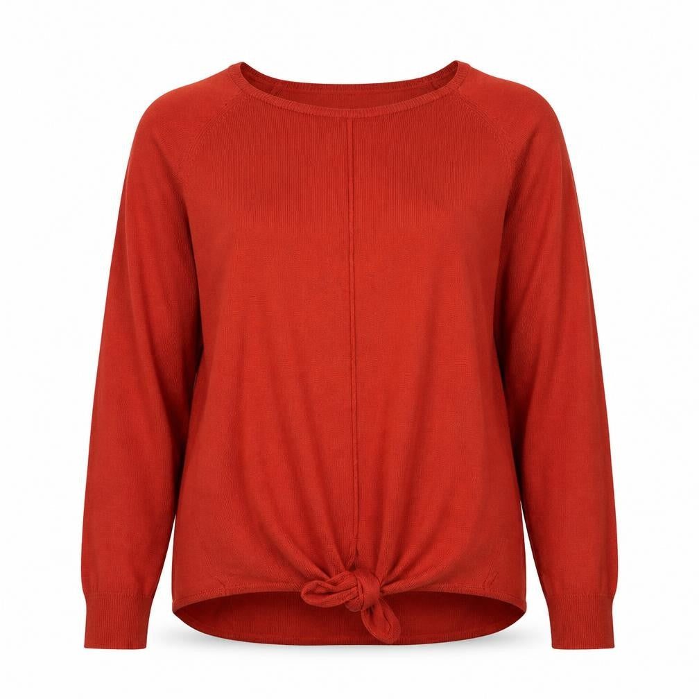 Marks & Spencer Womens Red Crew Neck  Viscose Pullover Jumper Size M
