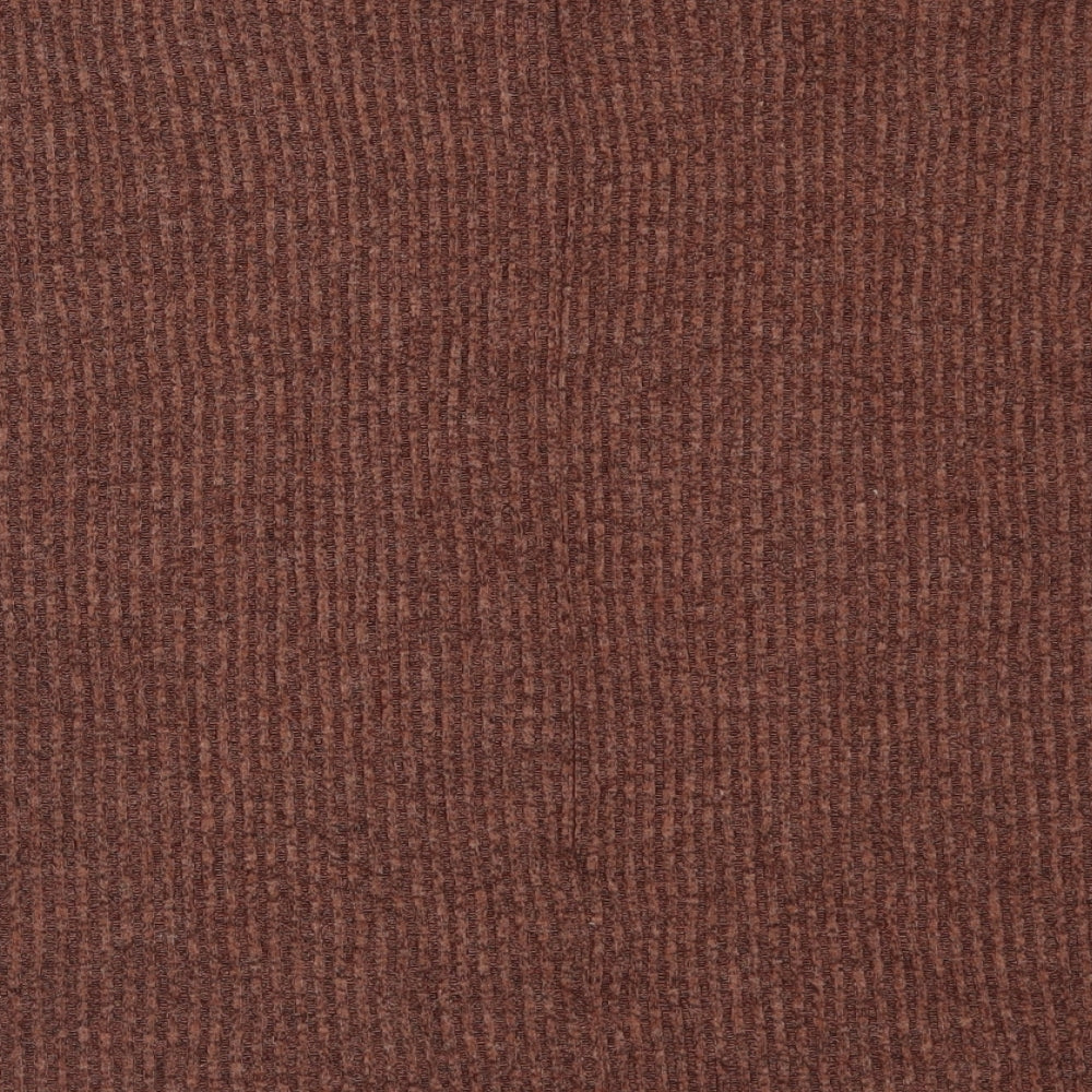 Primark Womens Brown  Polyester Basic T-Shirt Size XS Crew Neck
