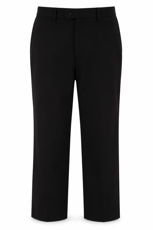 Cedar Wood State Mens Black  Polyester Trousers  Size 34 in L31 in Regular Button