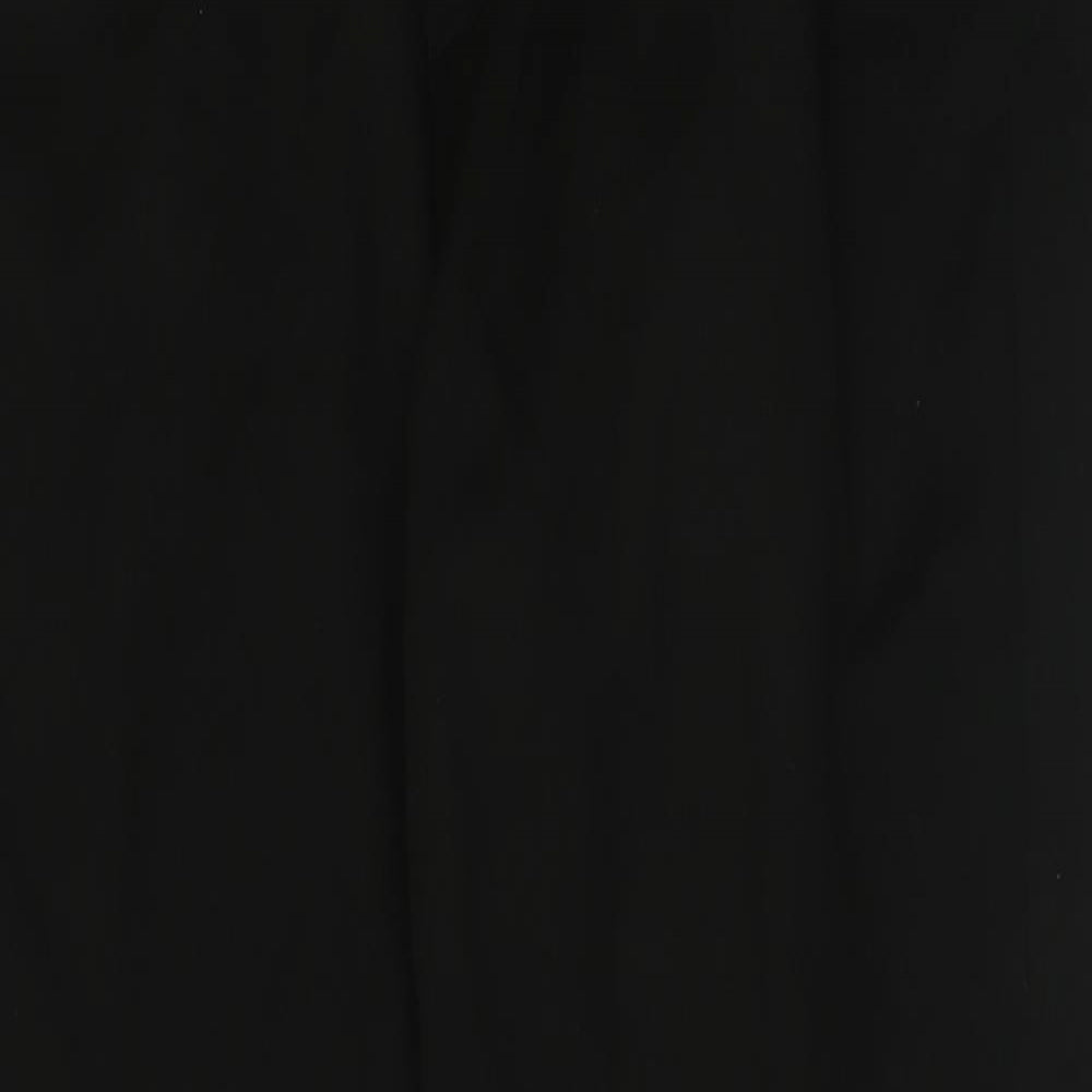 Cedar Wood State Mens Black  Polyester Trousers  Size 34 in L31 in Regular Button