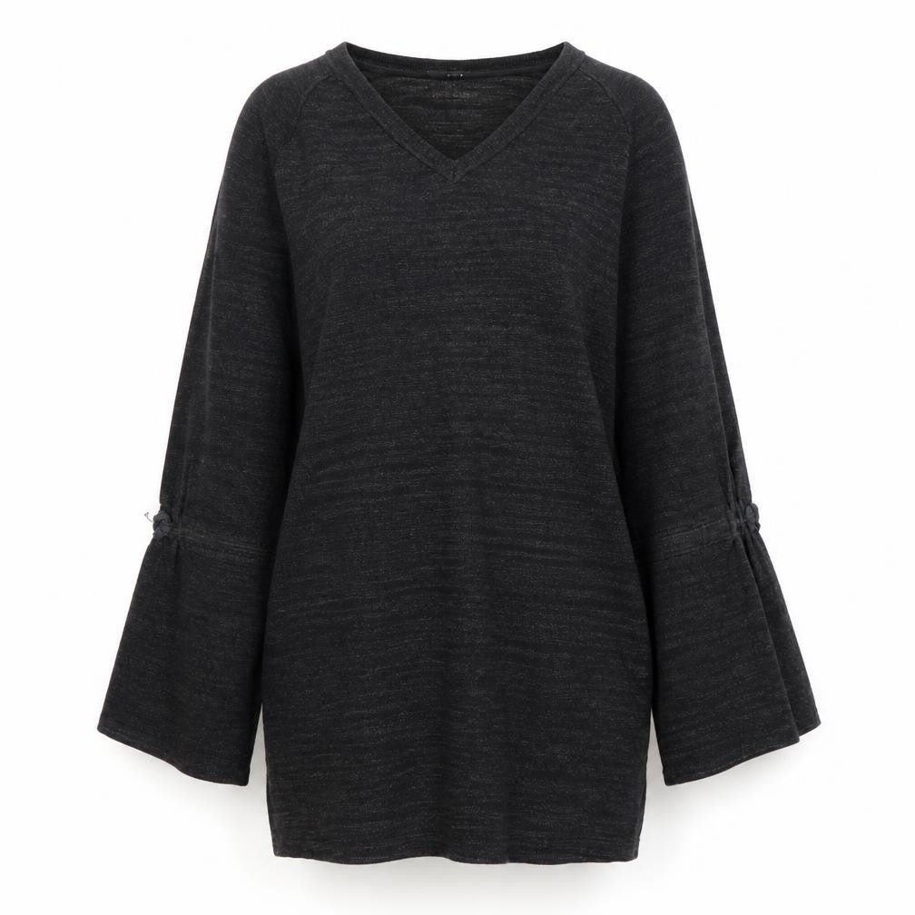 NEXT Womens Grey V-Neck  Cotton Pullover Jumper Size 8