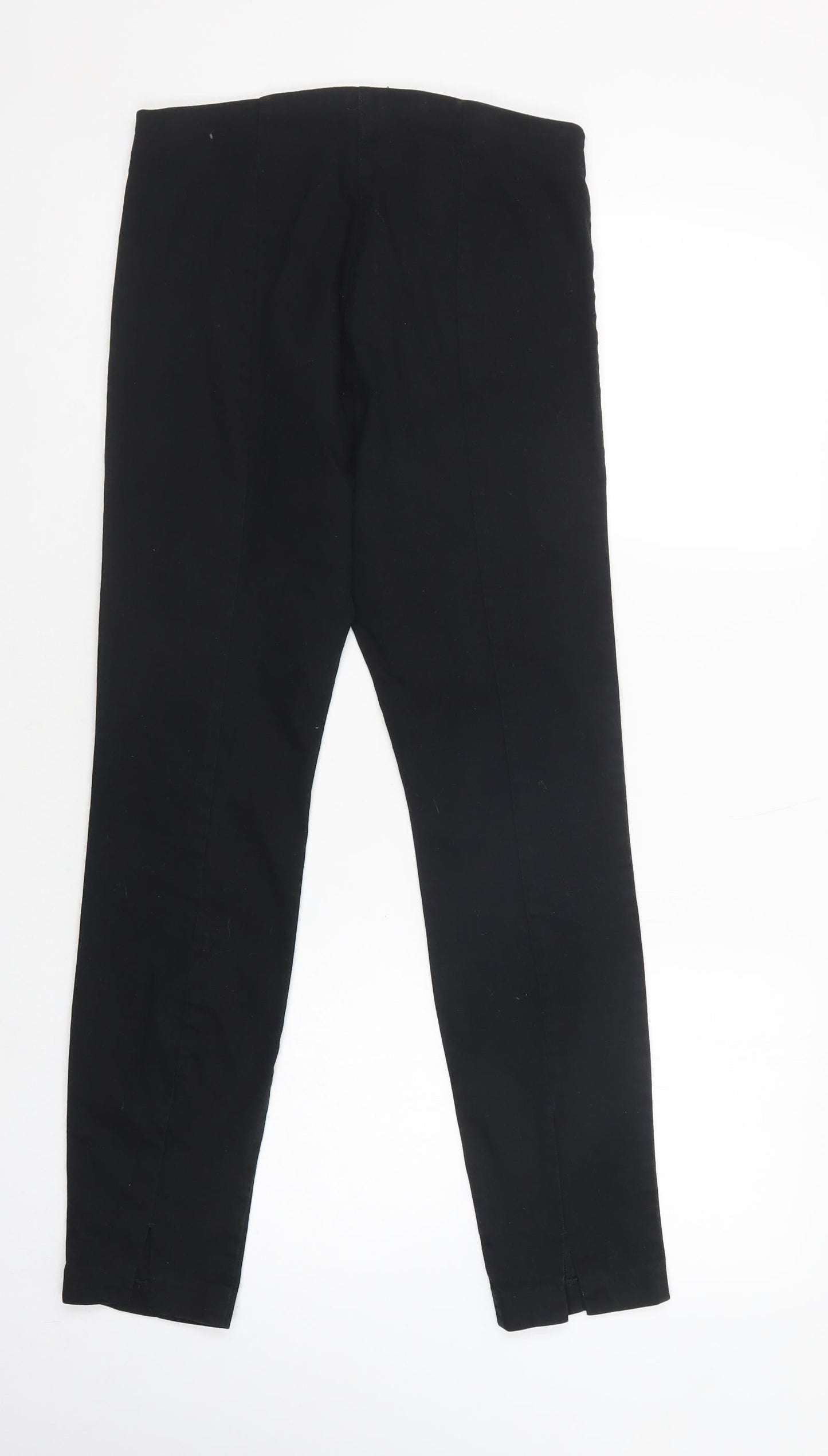 H&M Womens Black  Cotton Jegging Trousers Size 10 L29 in Regular