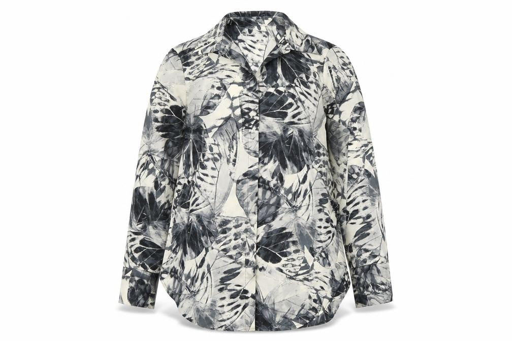 Primark Womens Grey  Polyester Basic Button-Up Size 8 Collared