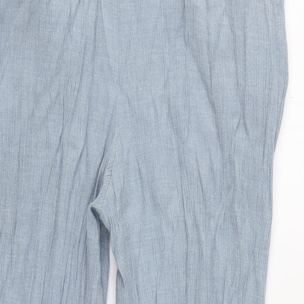 New Look Womens Blue  Polyester Trousers  Size 8 L22 in Regular