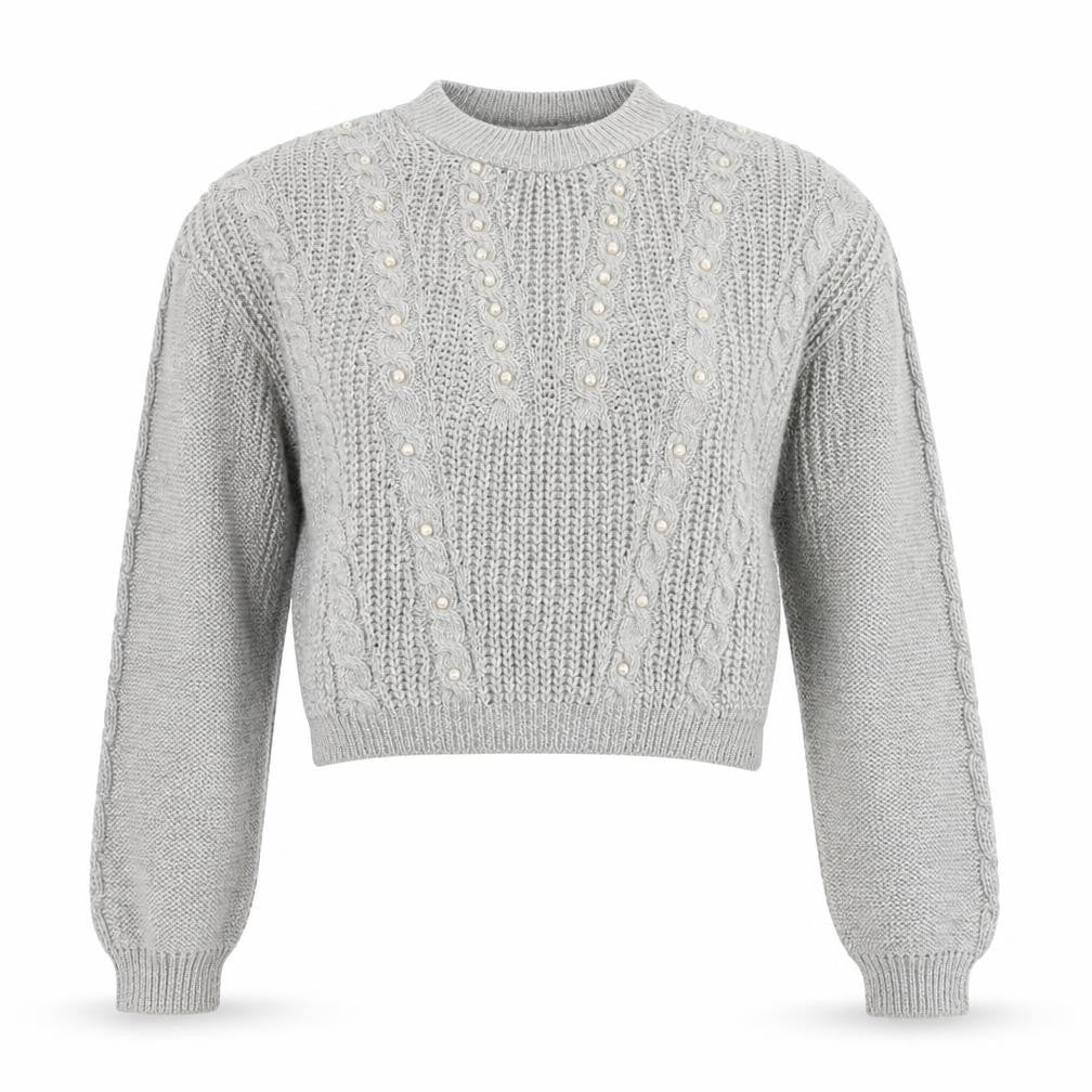 Primark Womens Grey Round Neck  Cotton Pullover Jumper Size S