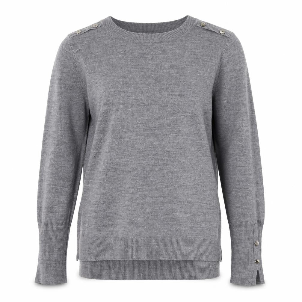 Primark Womens Grey Boat Neck  Acrylic Pullover Jumper Size M