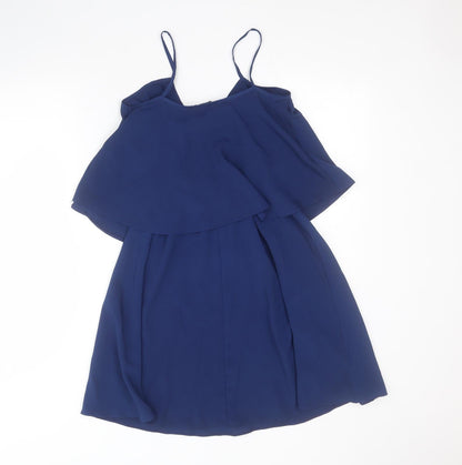 Primark Womens Blue  Polyester Mini  Size 6  V-Neck Pullover
