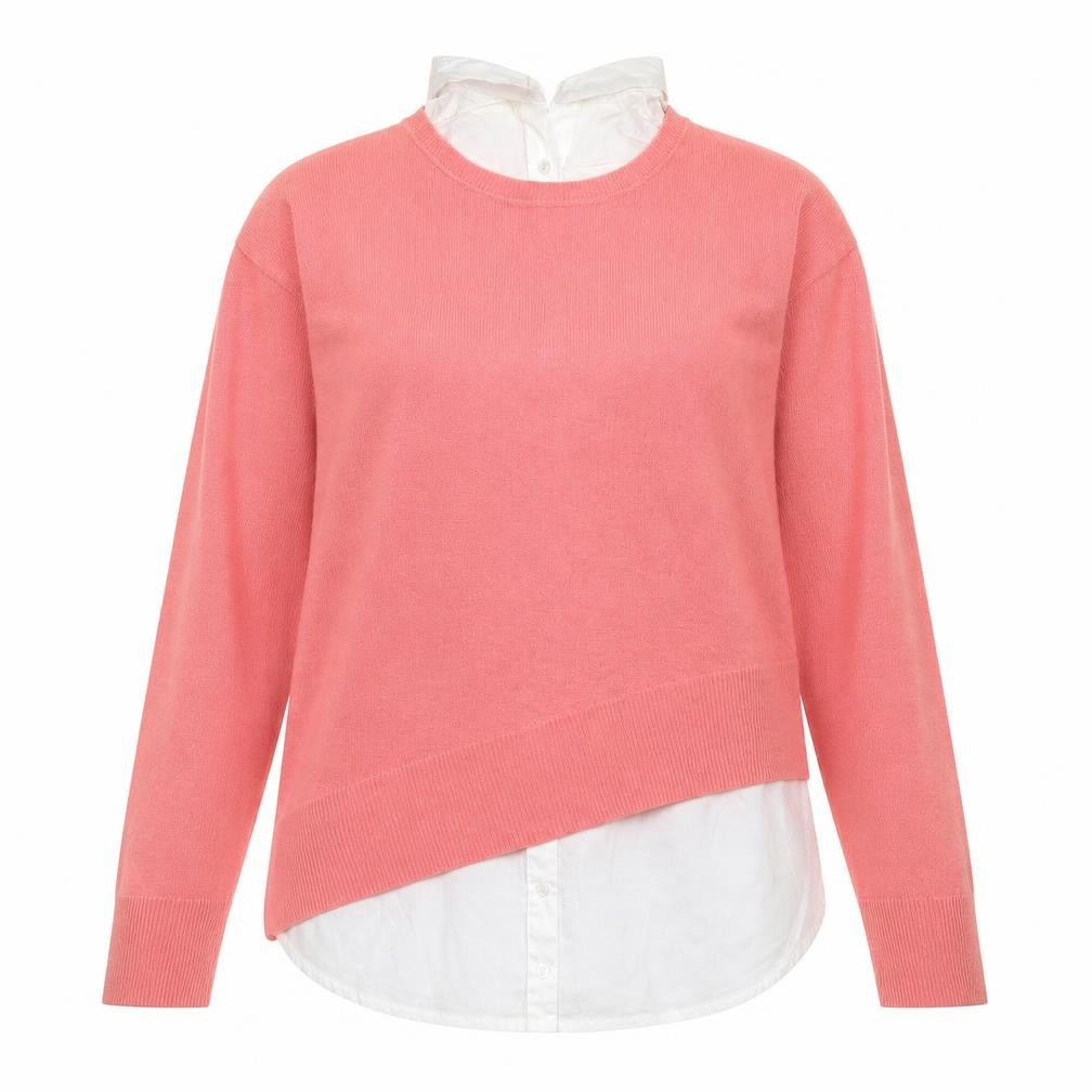 NEXT Womens Pink Collared  Acrylic Pullover Jumper Size S